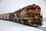 Local exits the yard on its trip south